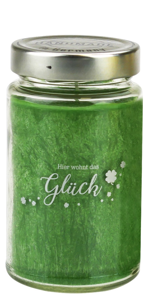 Duftkerze Schraubglas großes Glück 11,2 cm